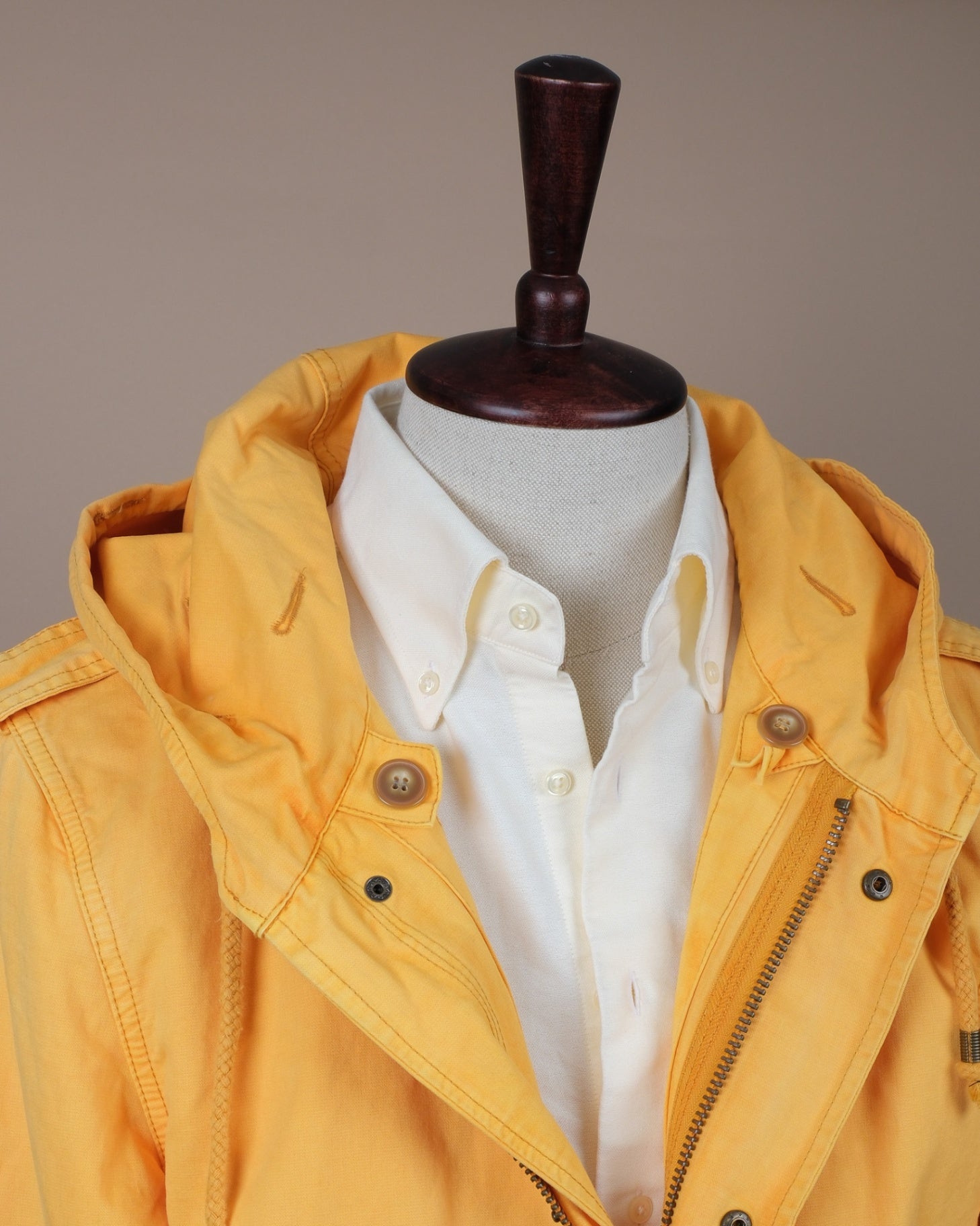 Warm Yellow Cotton Parka