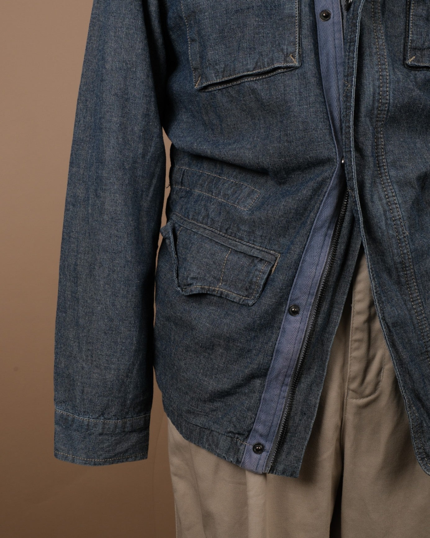 Dark Blue Chambray Field Jacket