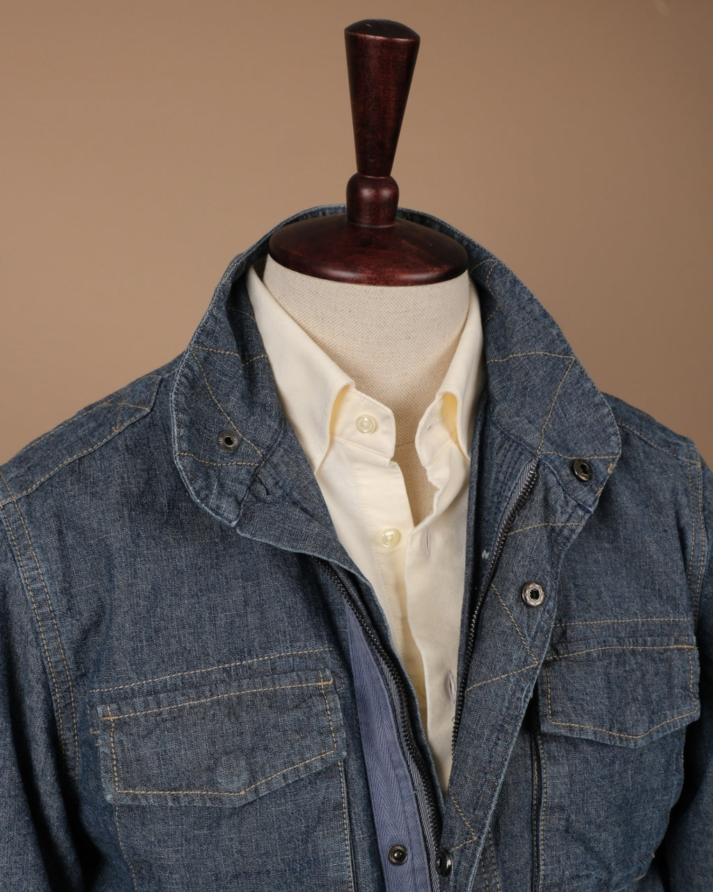 Dark Blue Chambray Field Jacket