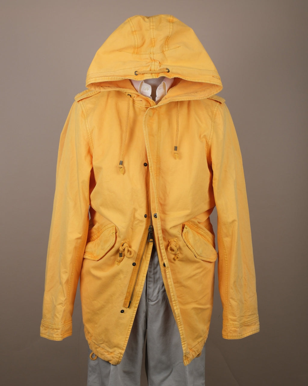 Warm Yellow Cotton Parka