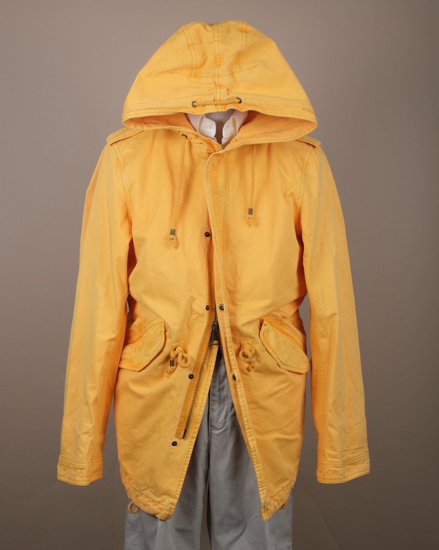 Warm Yellow Cotton Parka