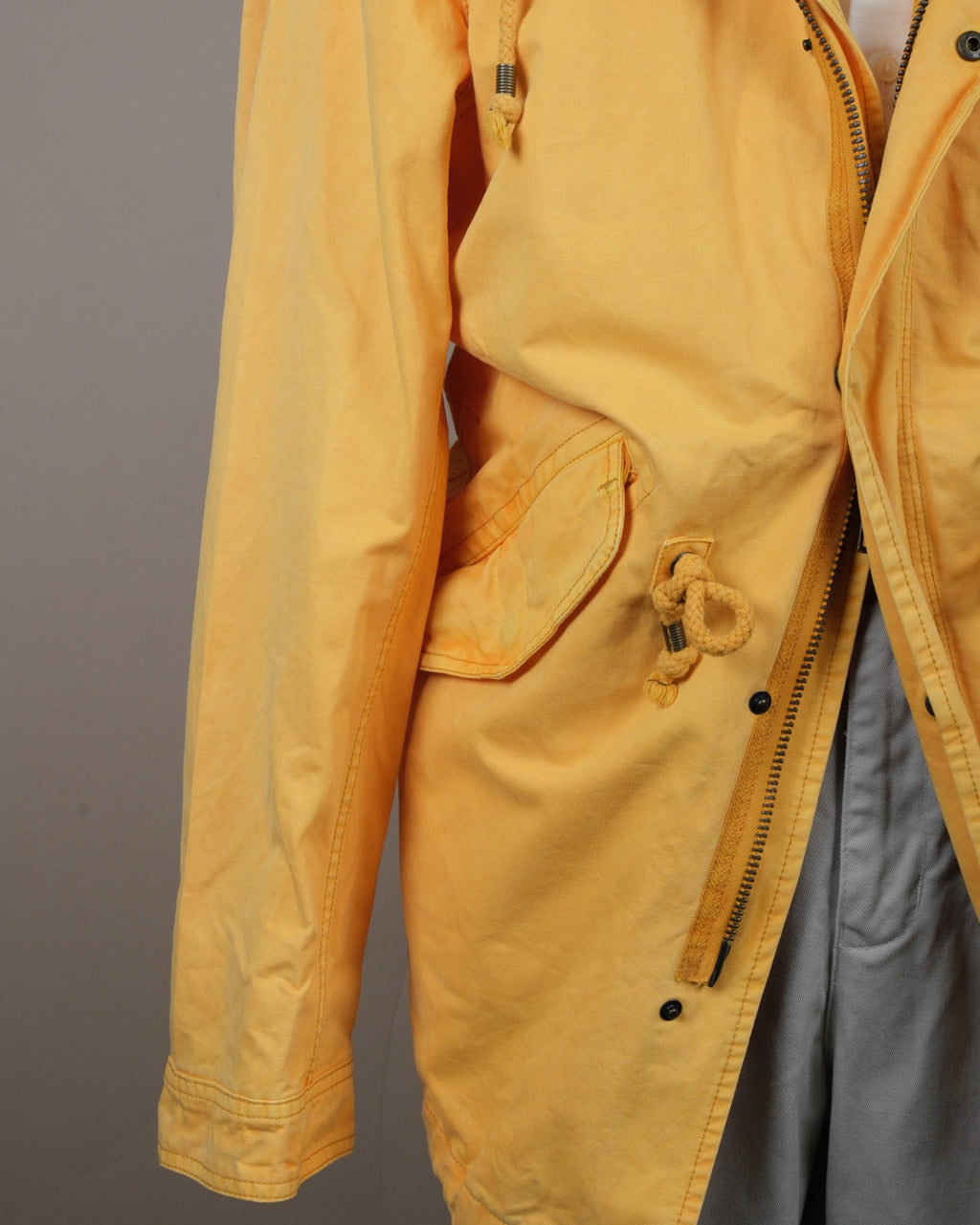 Warm Yellow Cotton Parka