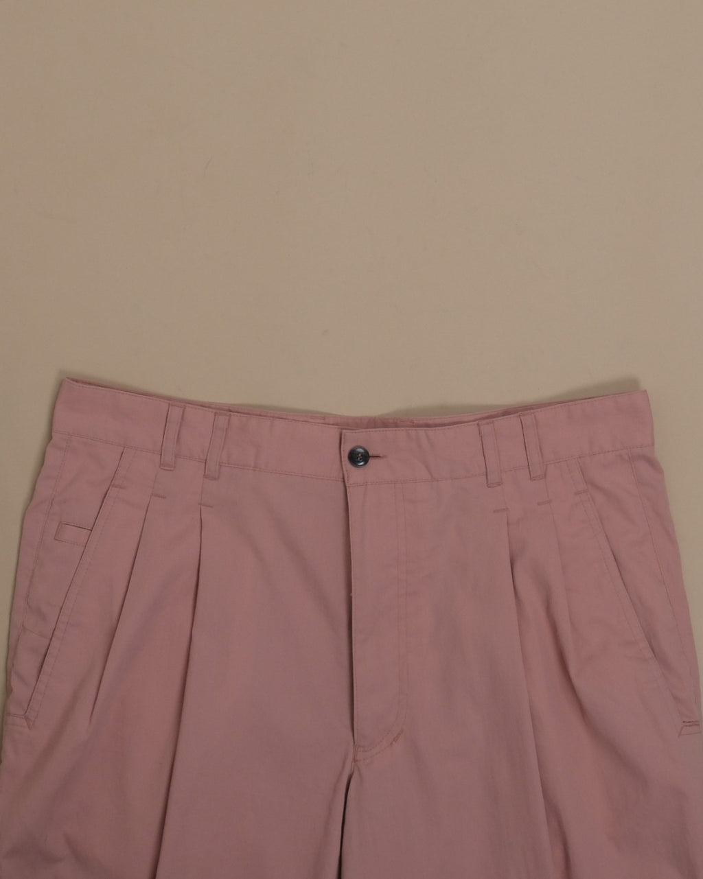 Dusty Fig Brushed Pleated High-Rise Trousers
