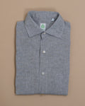 Grey Melange Linen Shirt