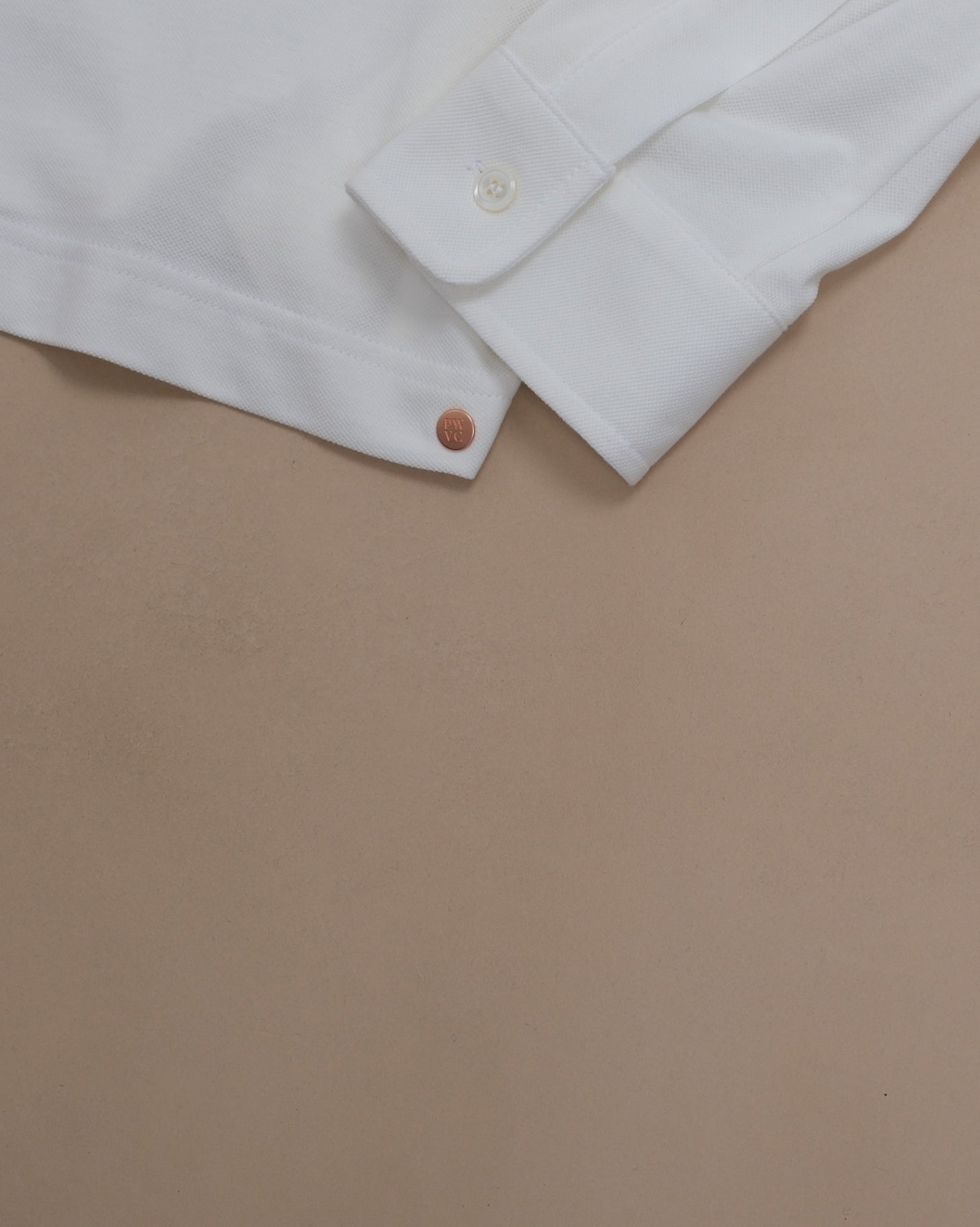 White Pique Polo