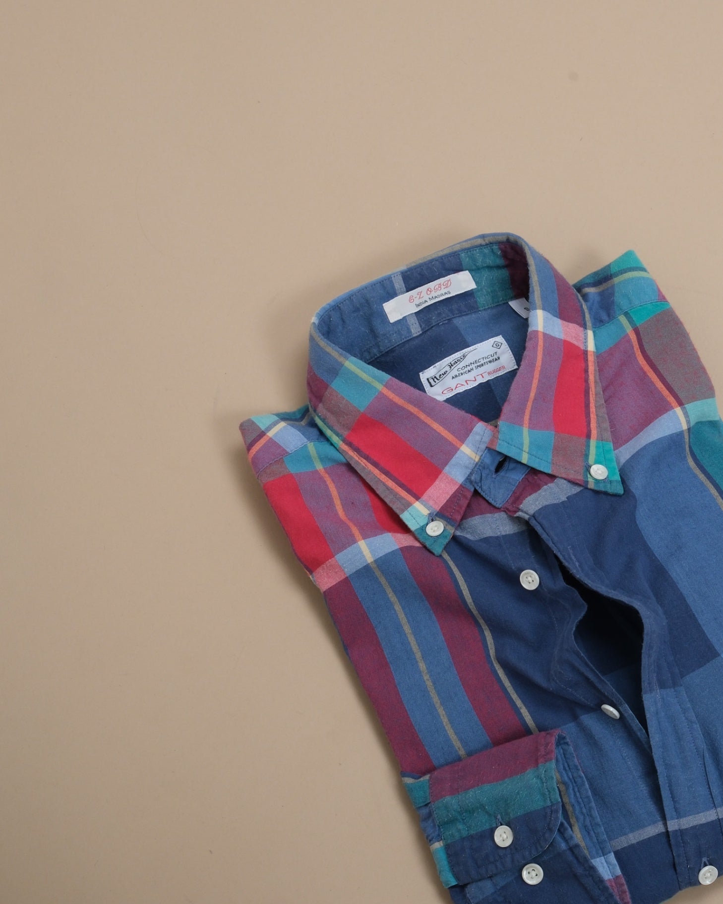 Plaid Check India Madras BD. Shirt