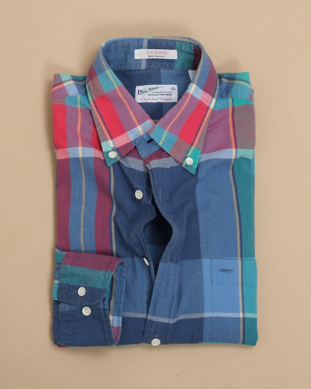 Plaid Check India Madras BD. Shirt