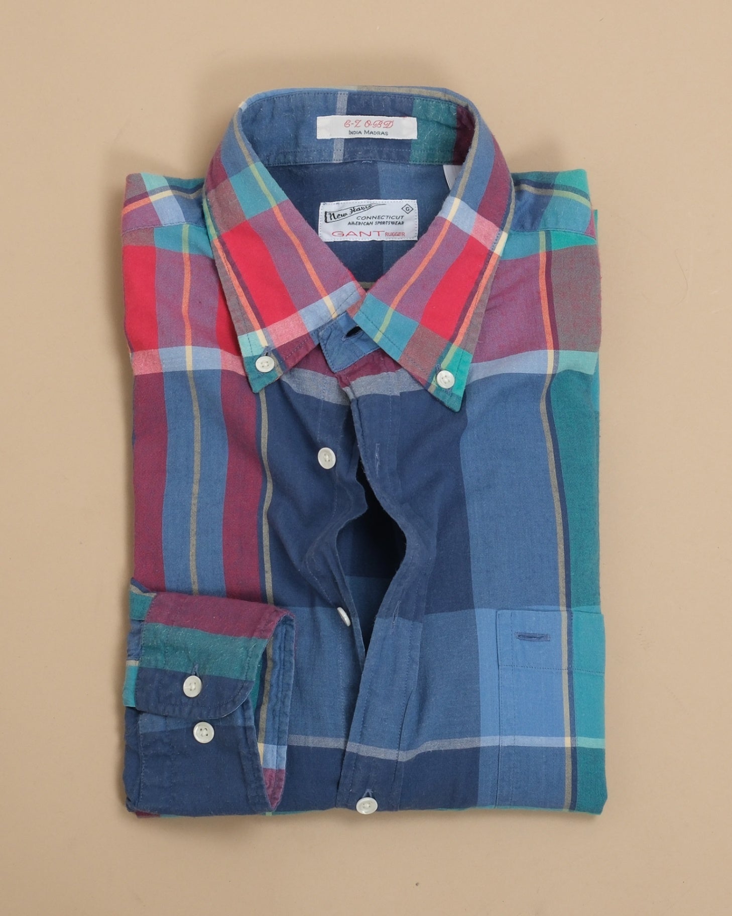 Plaid Check India Madras BD. Shirt