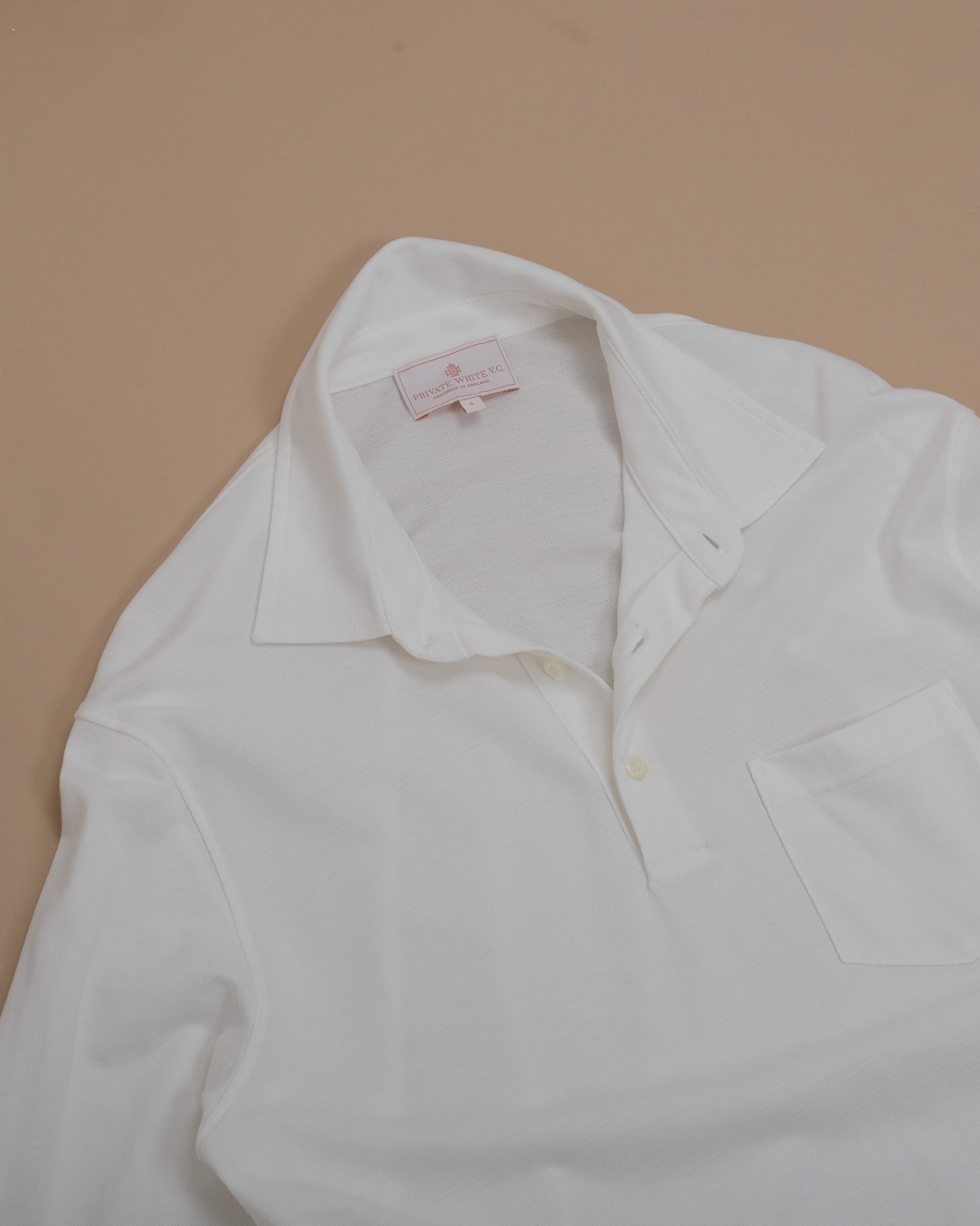 White Pique Polo