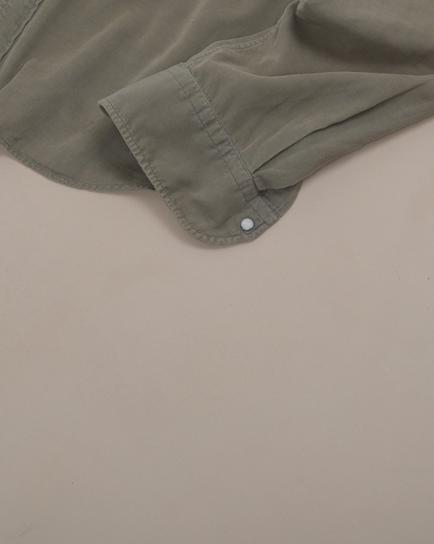 Pale Olive Baby Cord Western Shirt