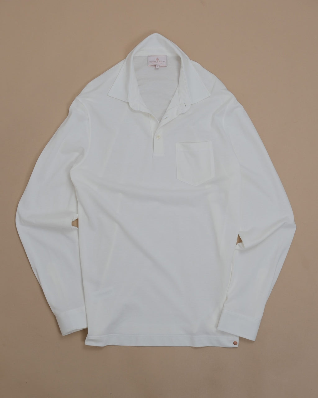 White Pique Polo