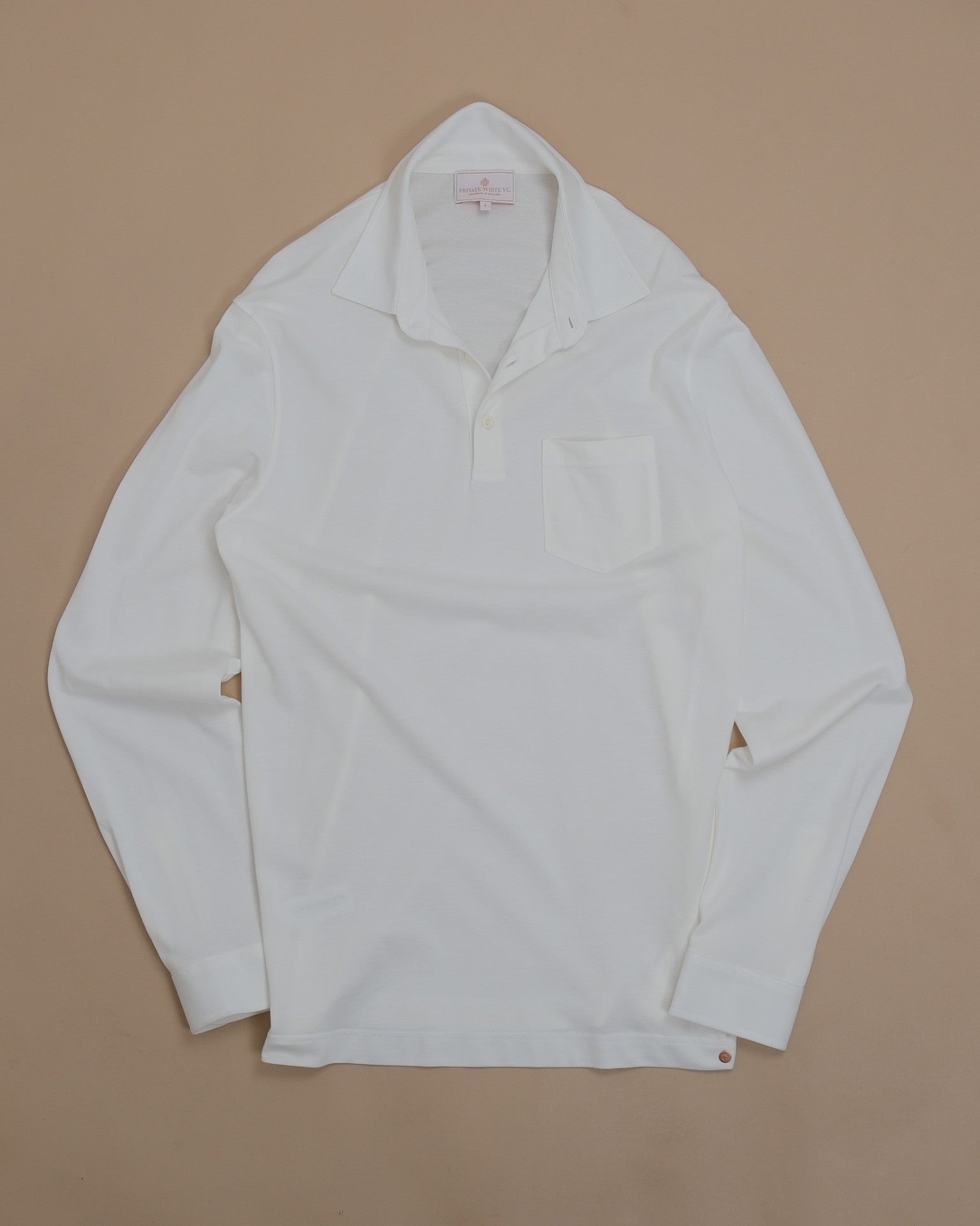 White Pique Polo