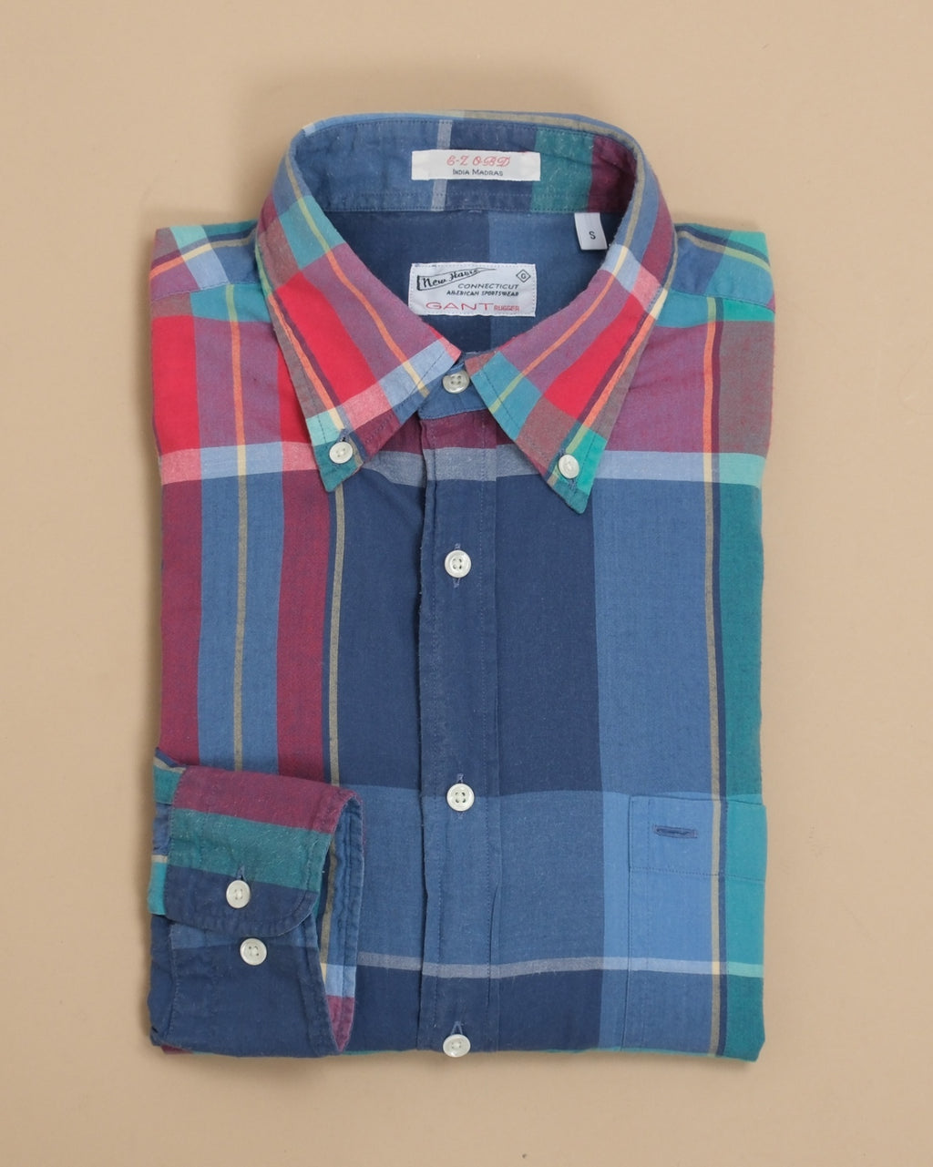 Plaid Check India Madras BD. Shirt