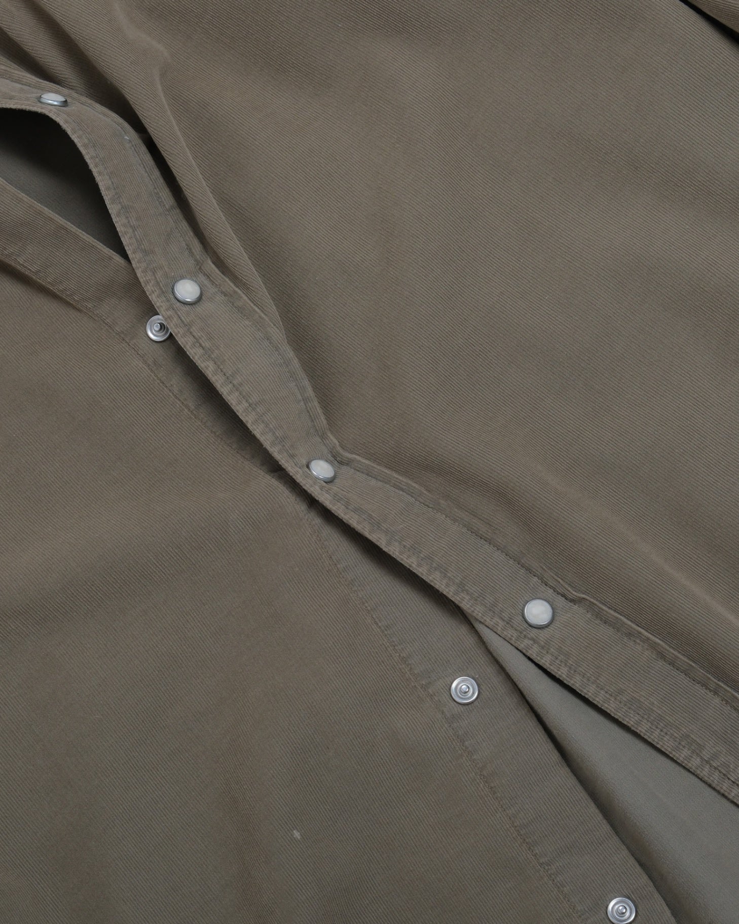Pale Olive Baby Cord Western Shirt