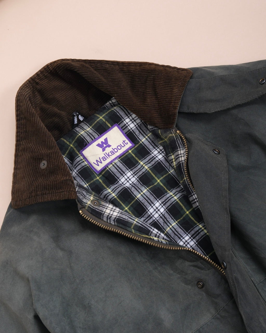Olive Vintage Waxed Cotton Jacket, Made in England