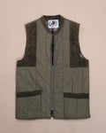 Olive green Quilted Shooting Vest