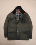 Olive Vintage Waxed Cotton Filed Jacket, Made in England