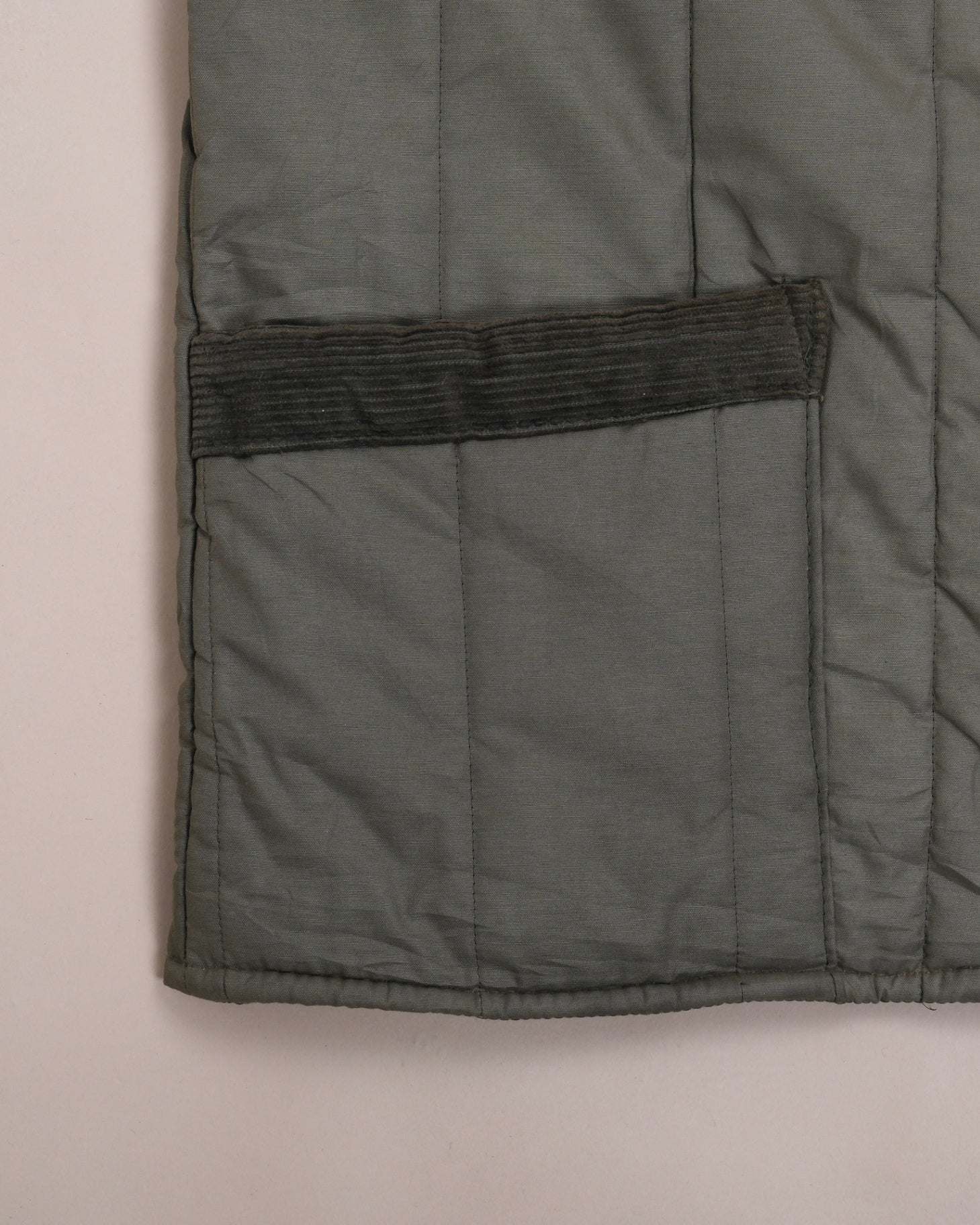Olive green Quilted Shooting Vest