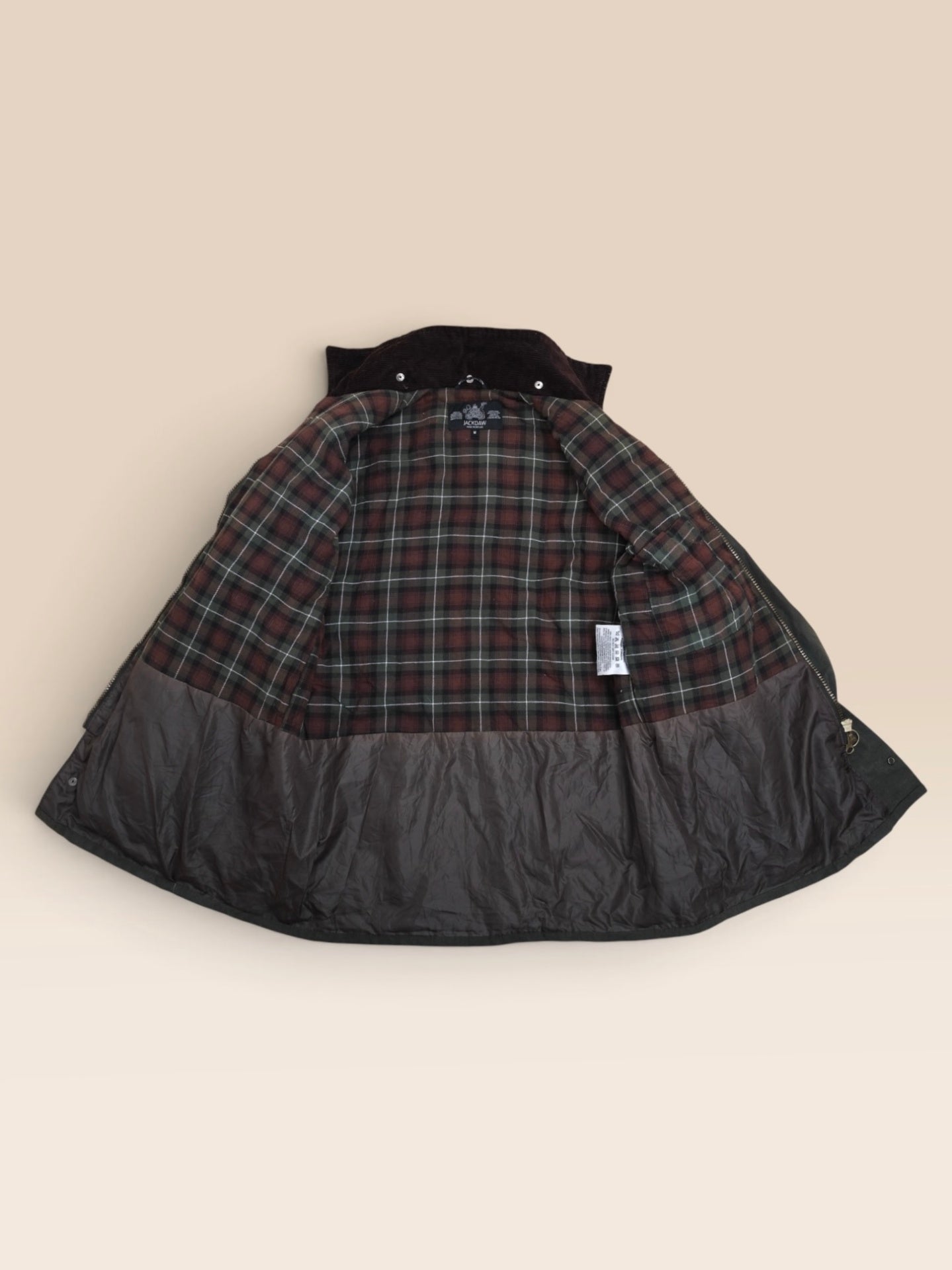 Dark Olive Vintage Waxed Cotton Jacket, Made in England