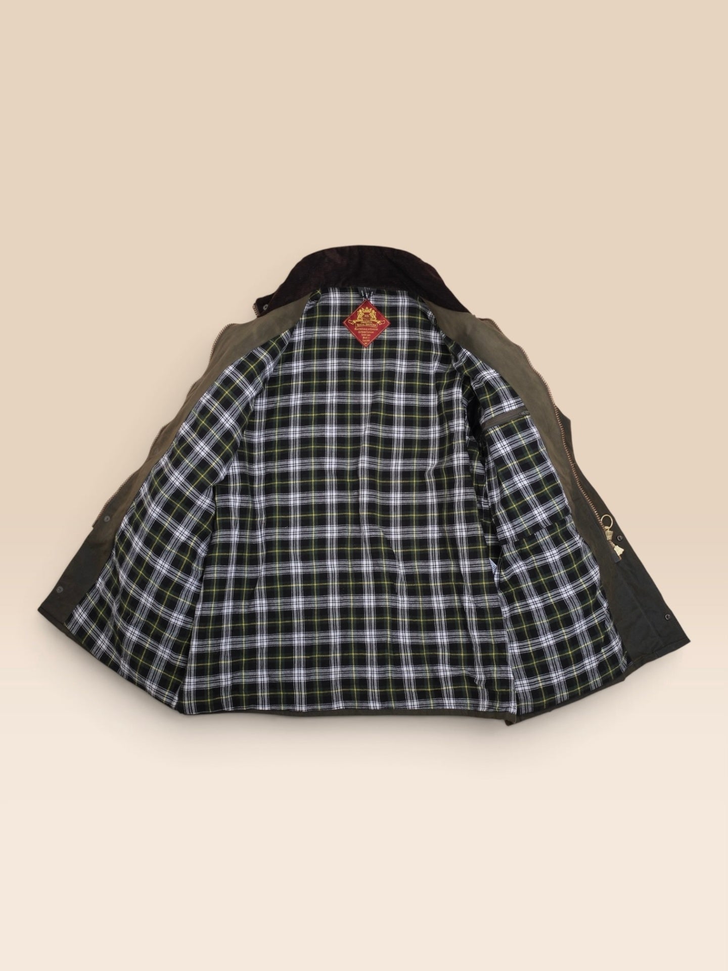 Olive Vintage Waxed Cotton Filed Jacket, Made in England