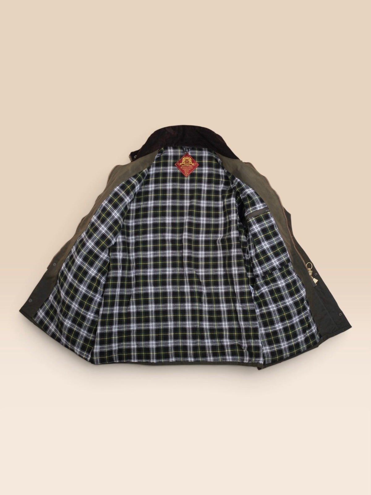 Olive Vintage Waxed Cotton Field Jacket, Made in England