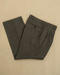 Moss Green High-Rise Wool Flannel Trousers