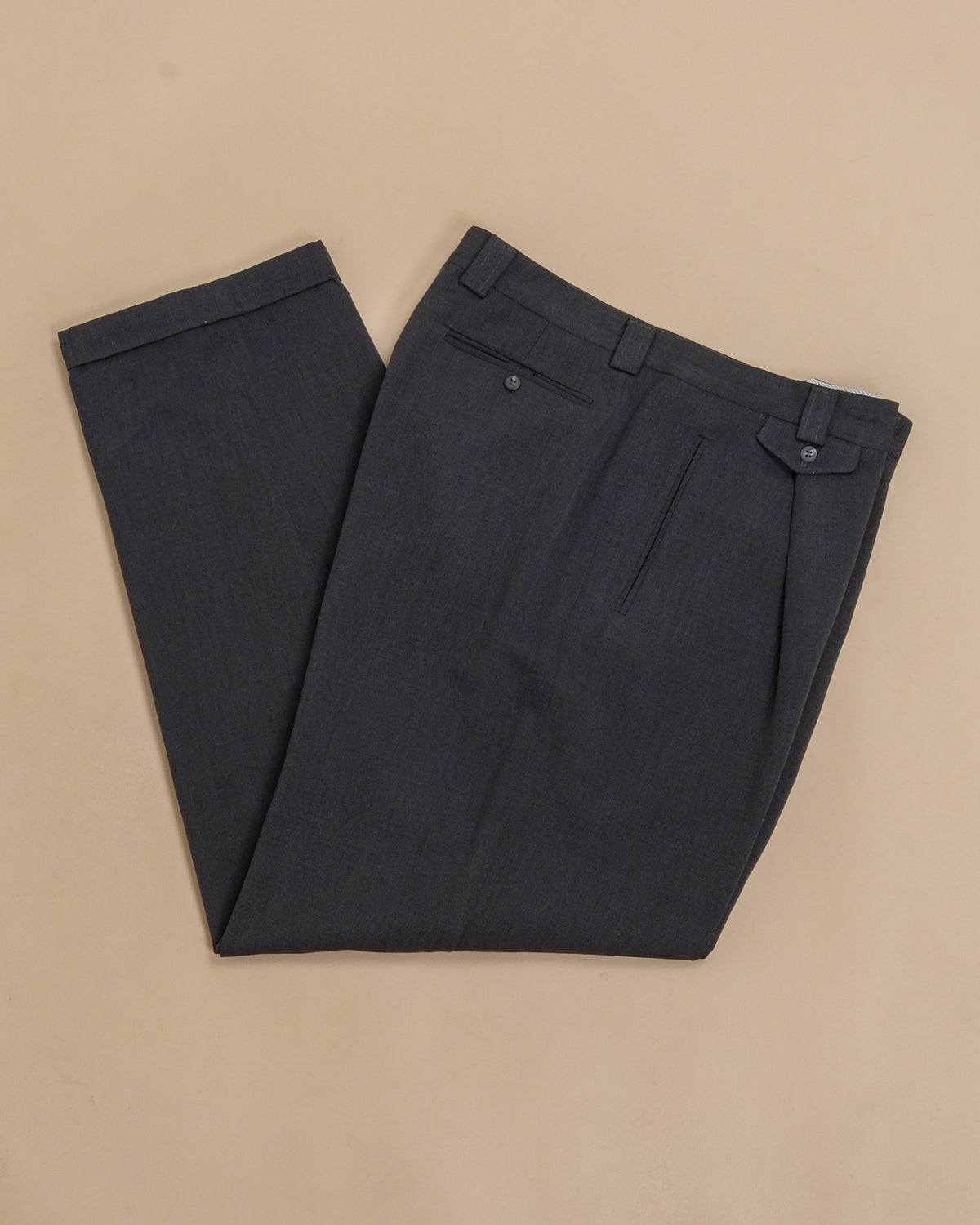 Grey High-Rise Generous Fit Trousers