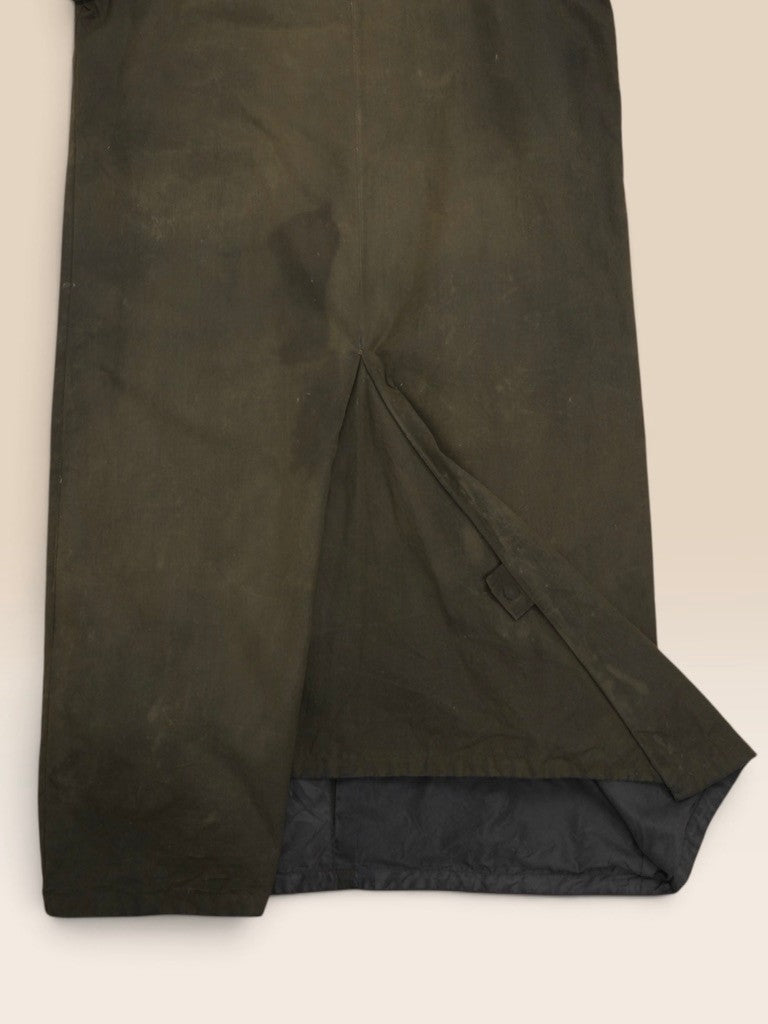Olive Waxed Long Equestrian Riding Coat
