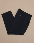 Black High-Rise Generous Wool Trousers