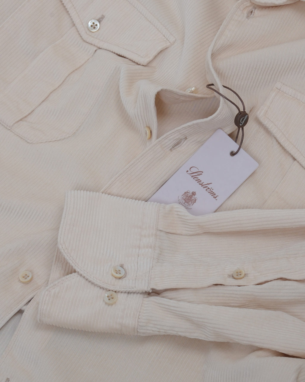 Cream Corduroy Overshirt