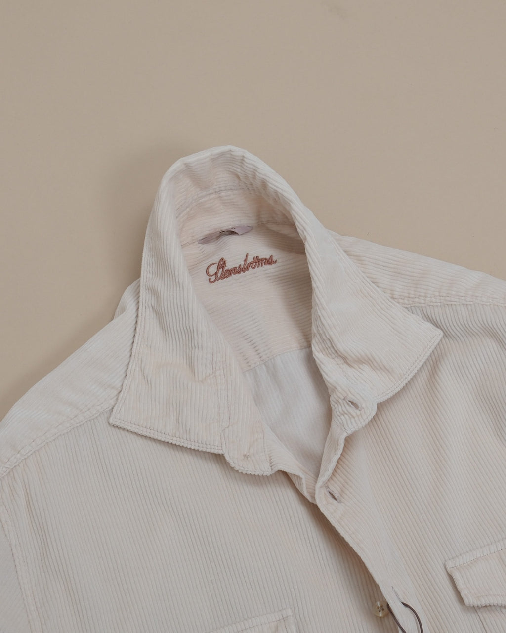 Cream Corduroy Overshirt