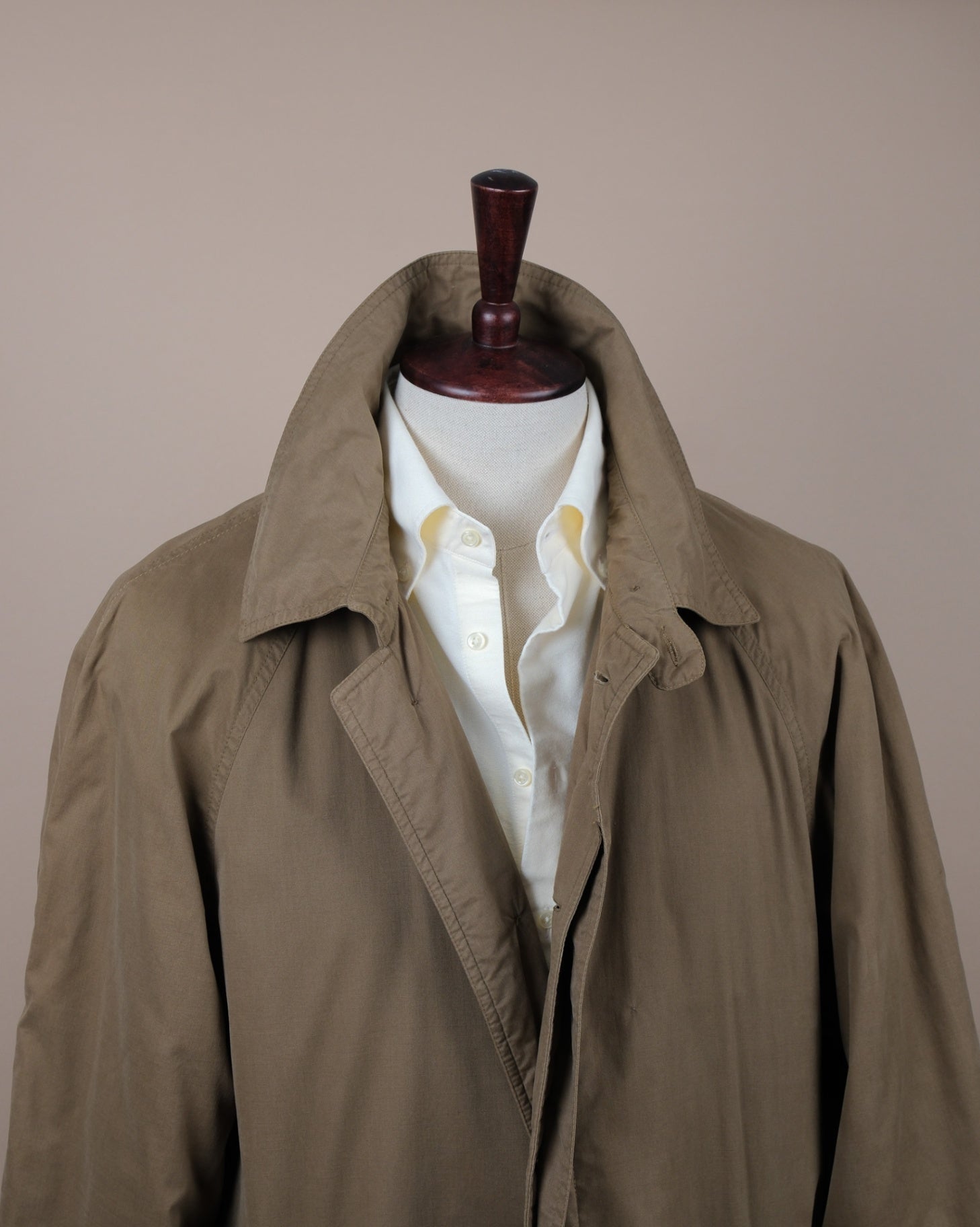 Olive Green Long Raglan Coat