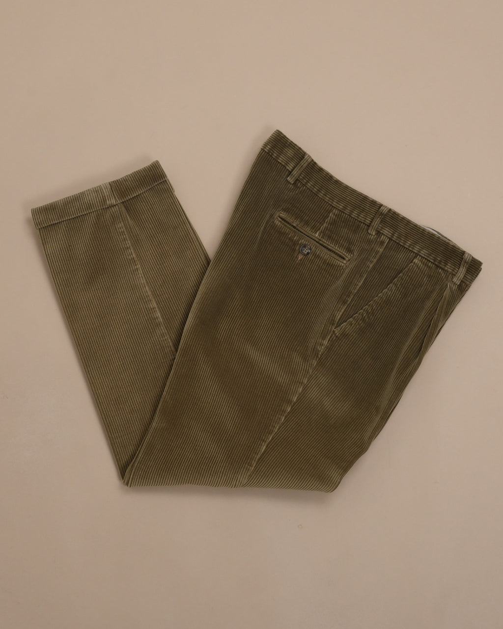Olive Brown Corduroy Trousers