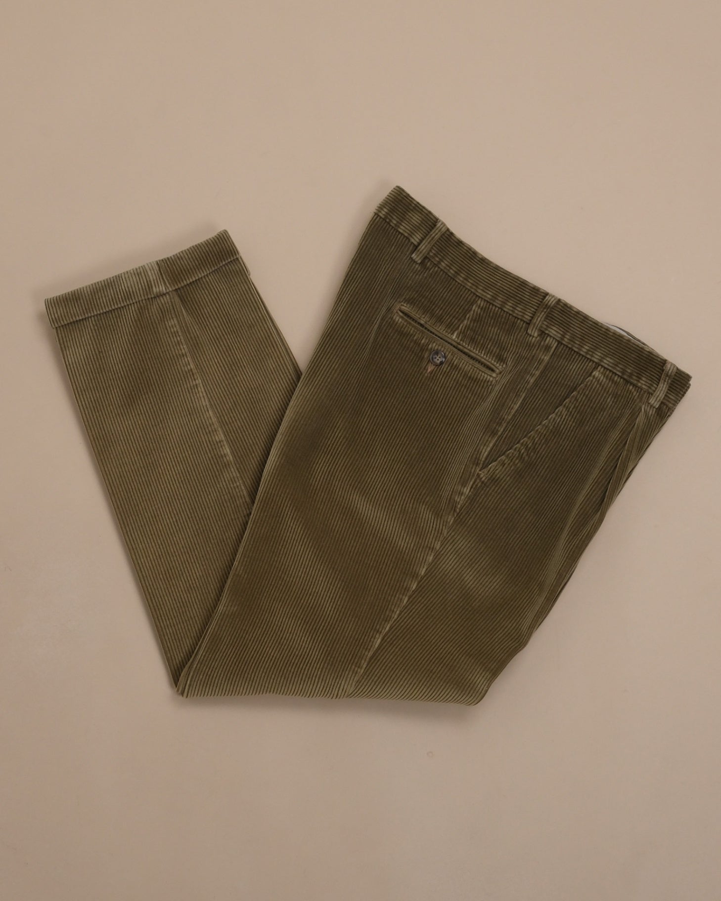 Olive Brown Corduroy Trousers