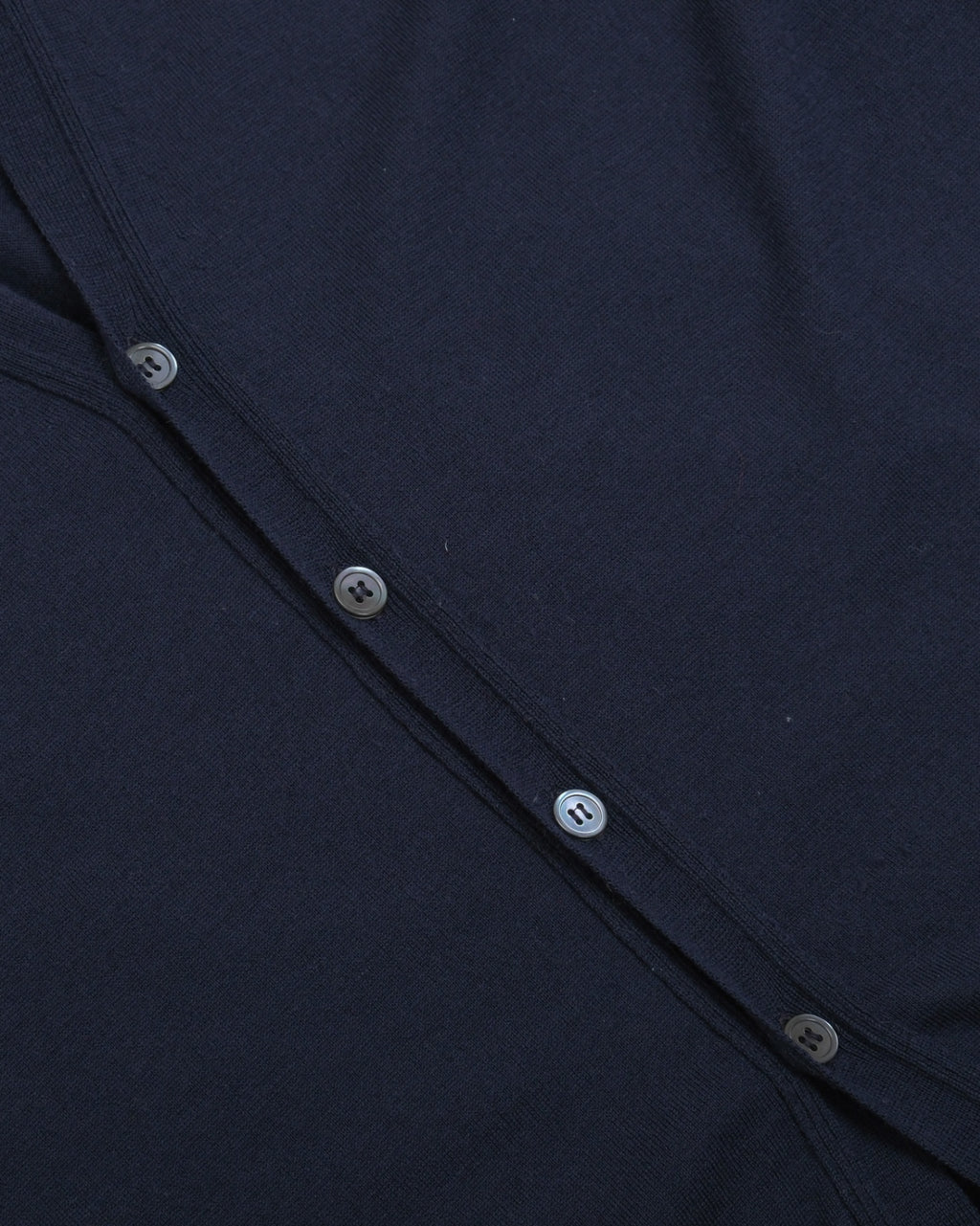 Navy Virgin Wool Sleeveles Cardigan