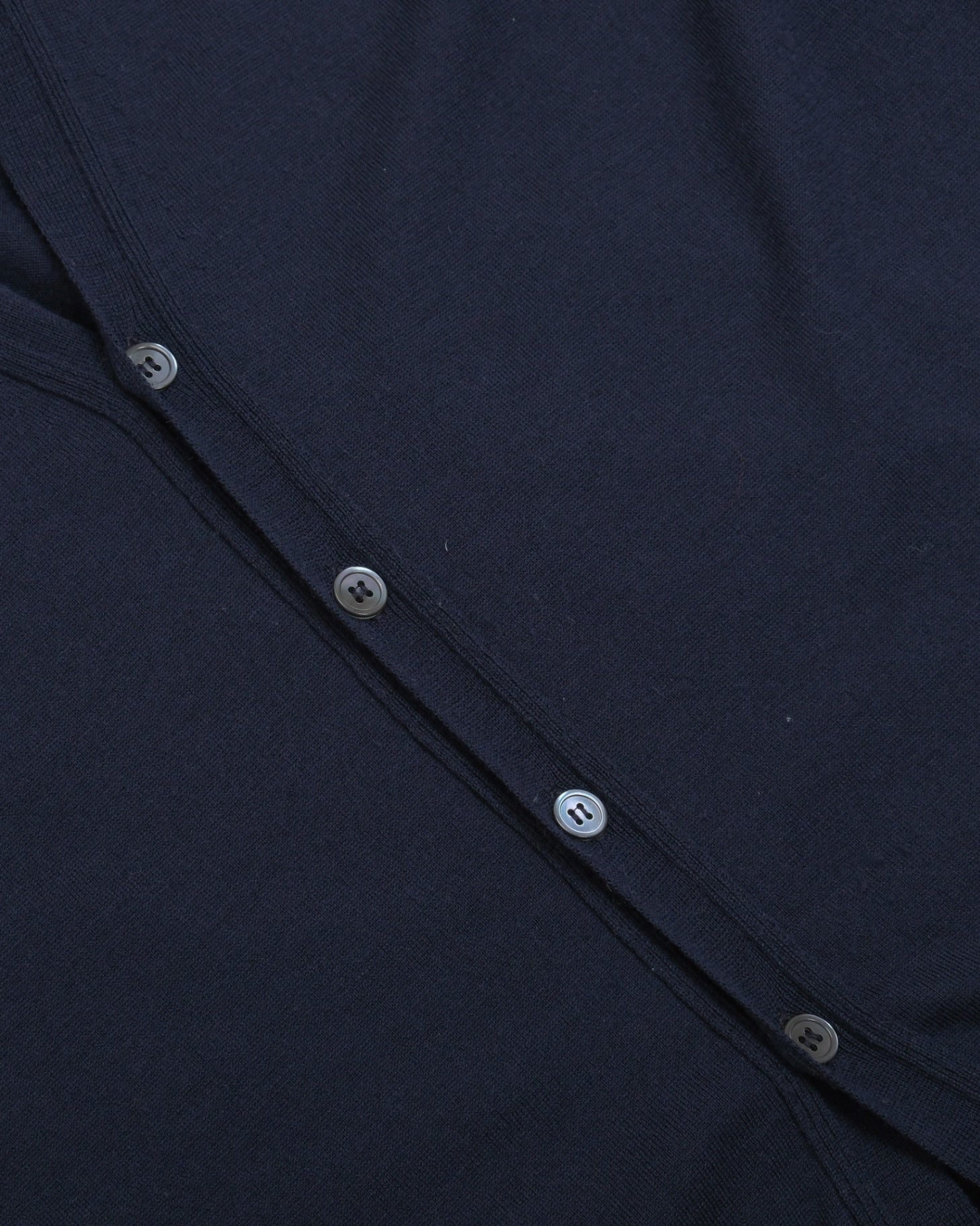 Navy Virgin Wool Sleeveles Cardigan