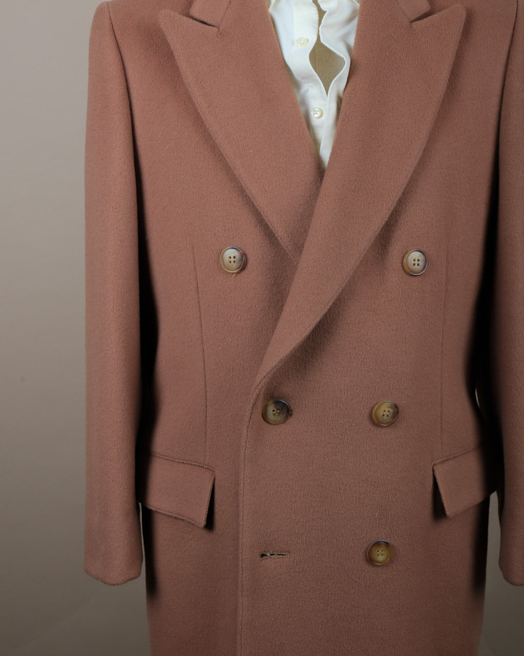Caramel DB. Wool Coat
