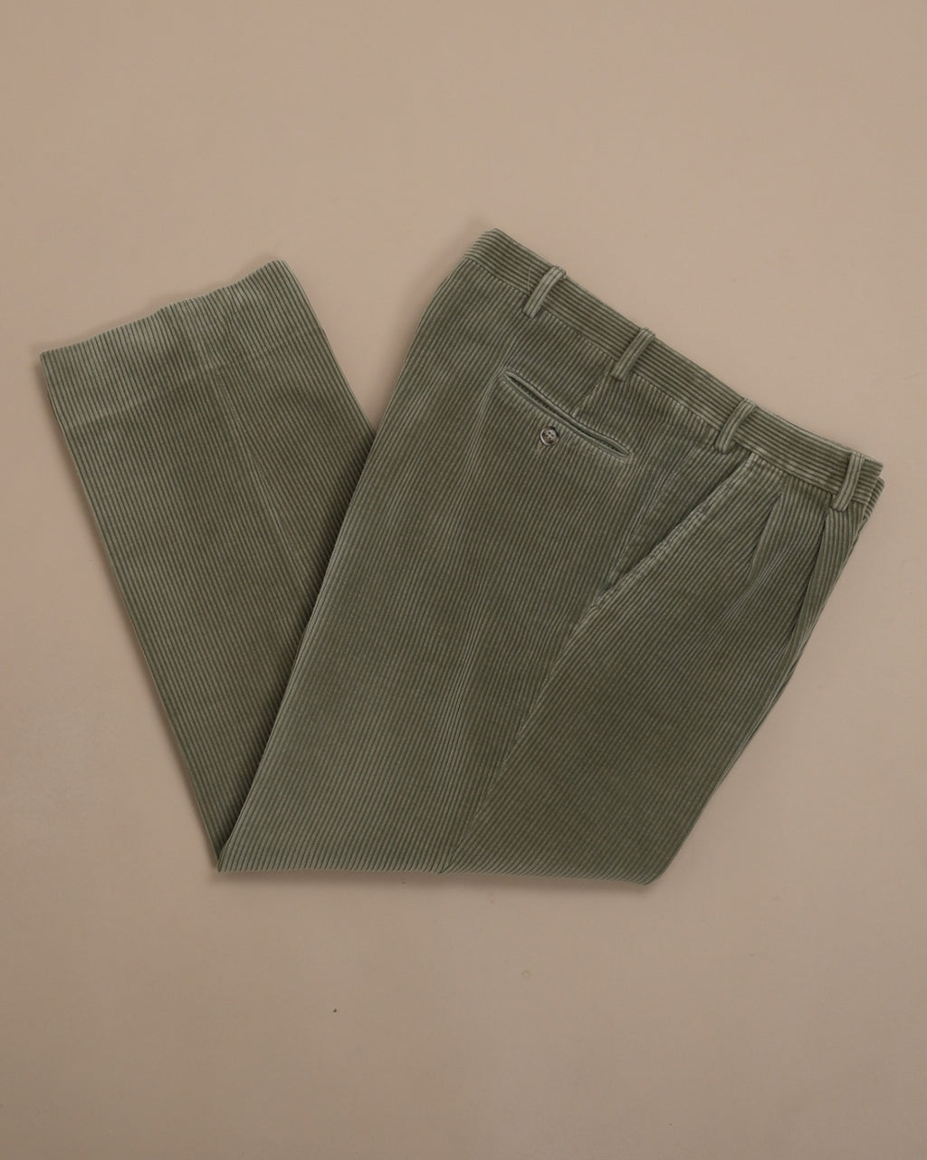 Olive Green Corduroy Trousers