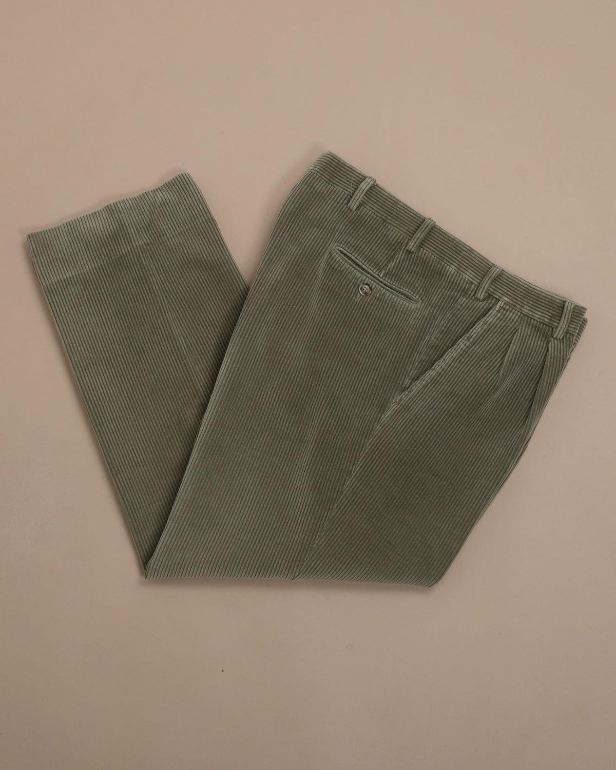 Olive Green Corduroy Trousers
