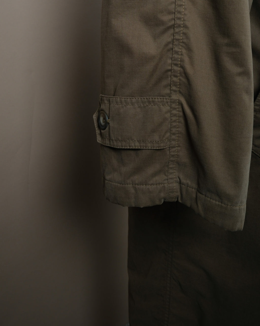 Olive Green Long Raglan Coat