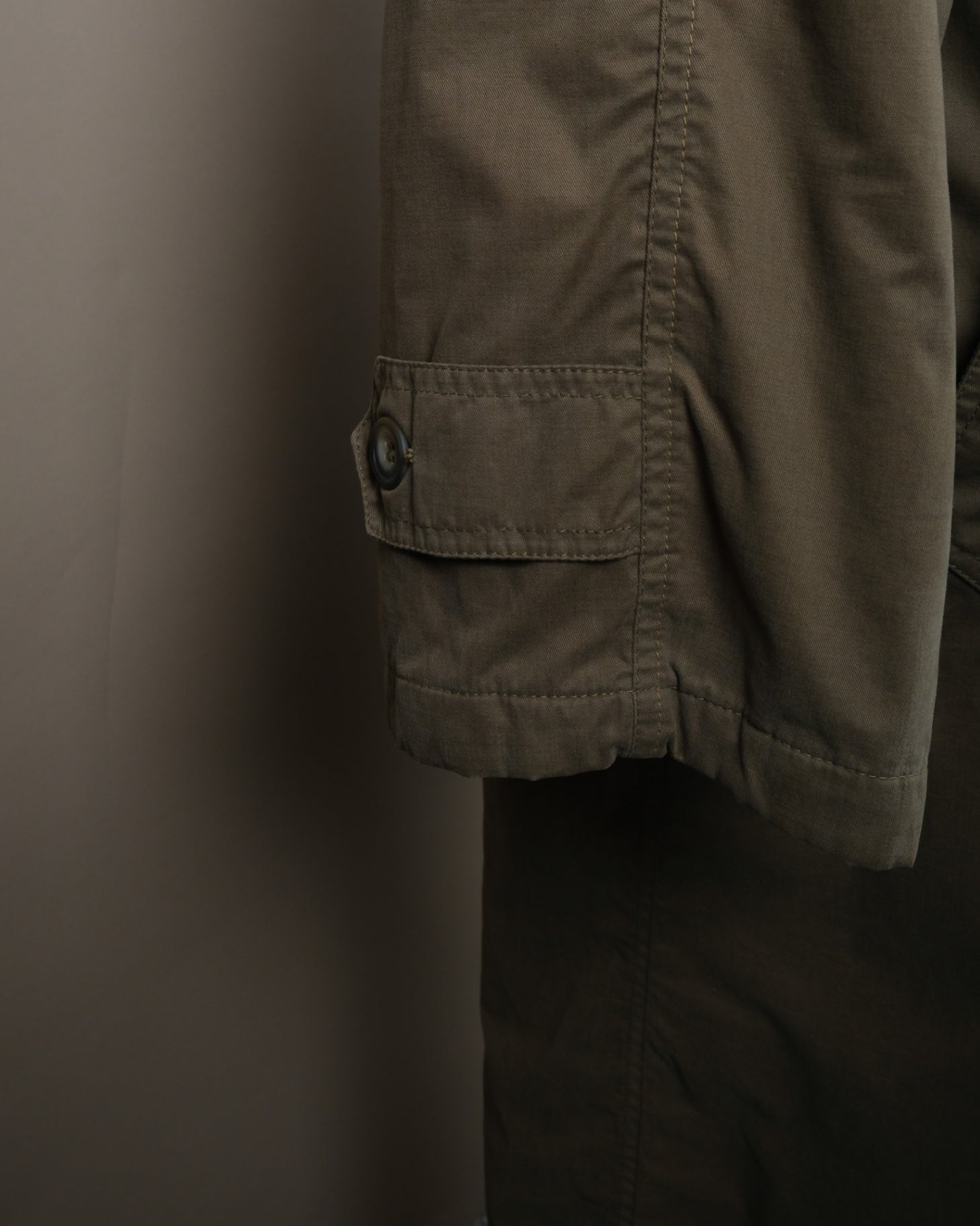 Olive Green Long Raglan Coat
