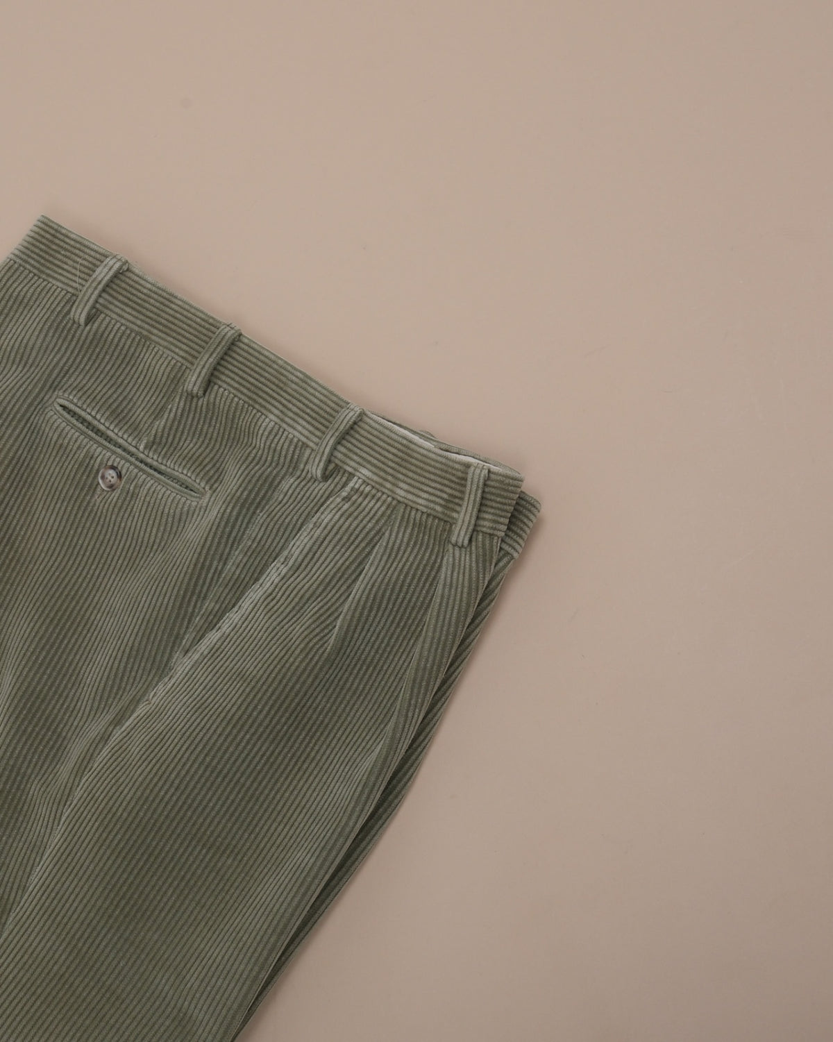 Olive Green Corduroy Trousers