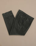 Dark Green High Rise Corduroy Trousers