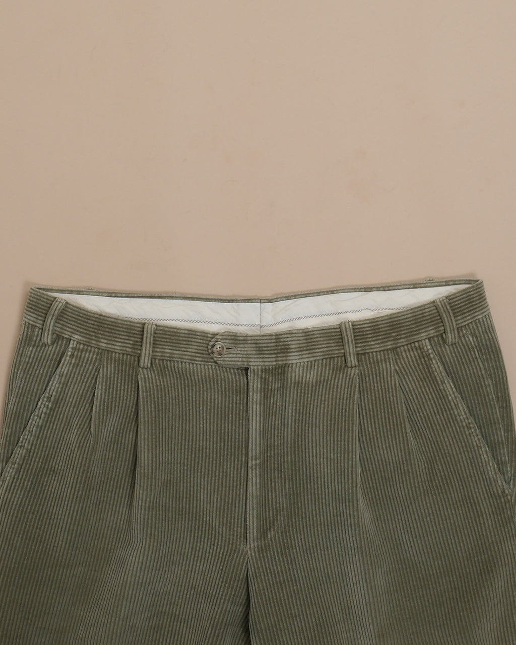 Olive Green Corduroy Trousers