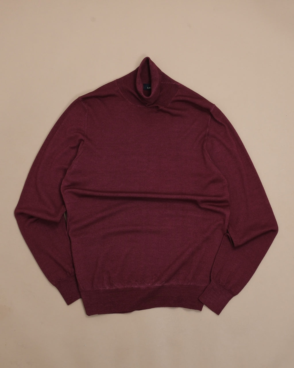 Burgundy Merino Wool Rollneck