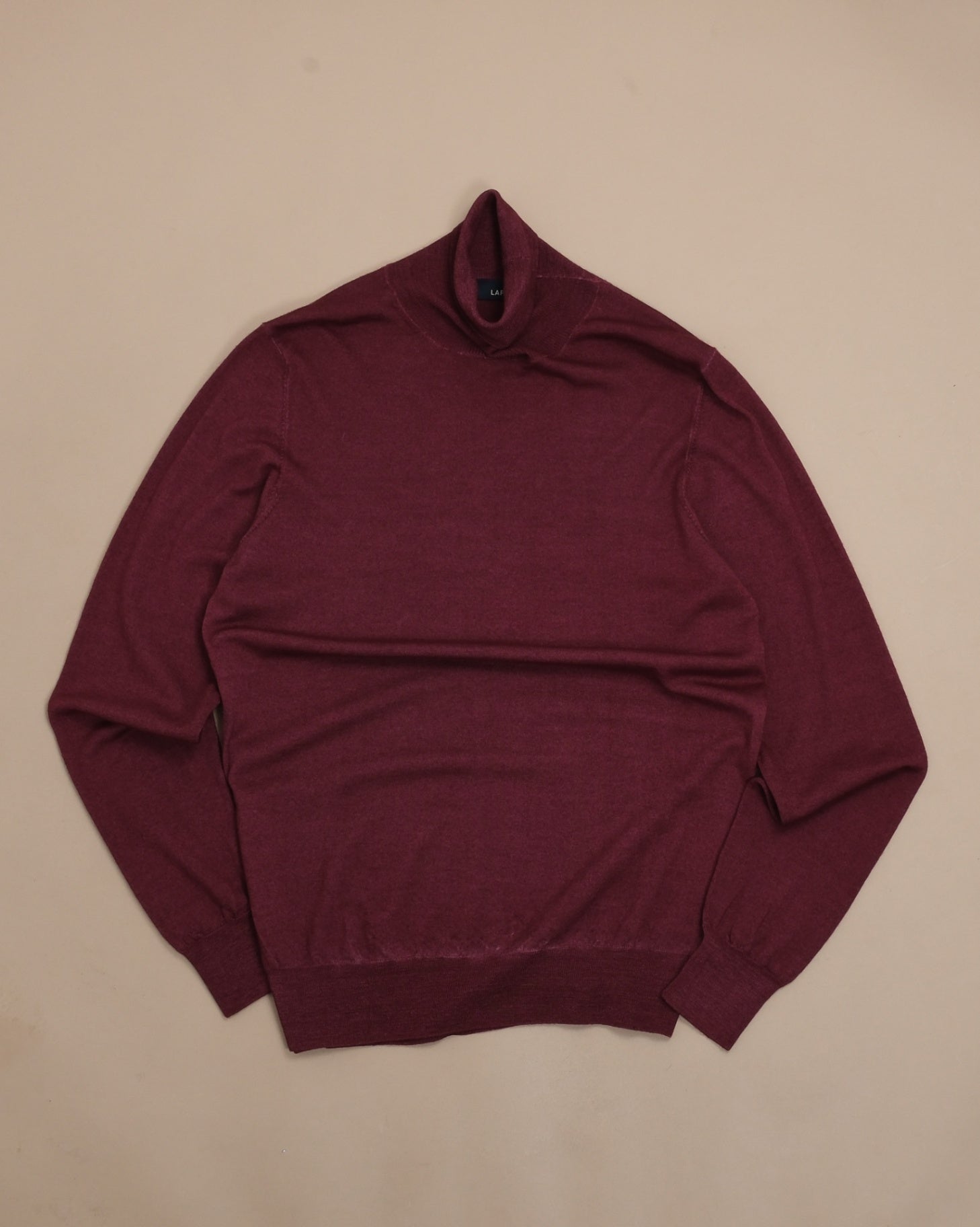 Burgundy Merino Wool Rollneck