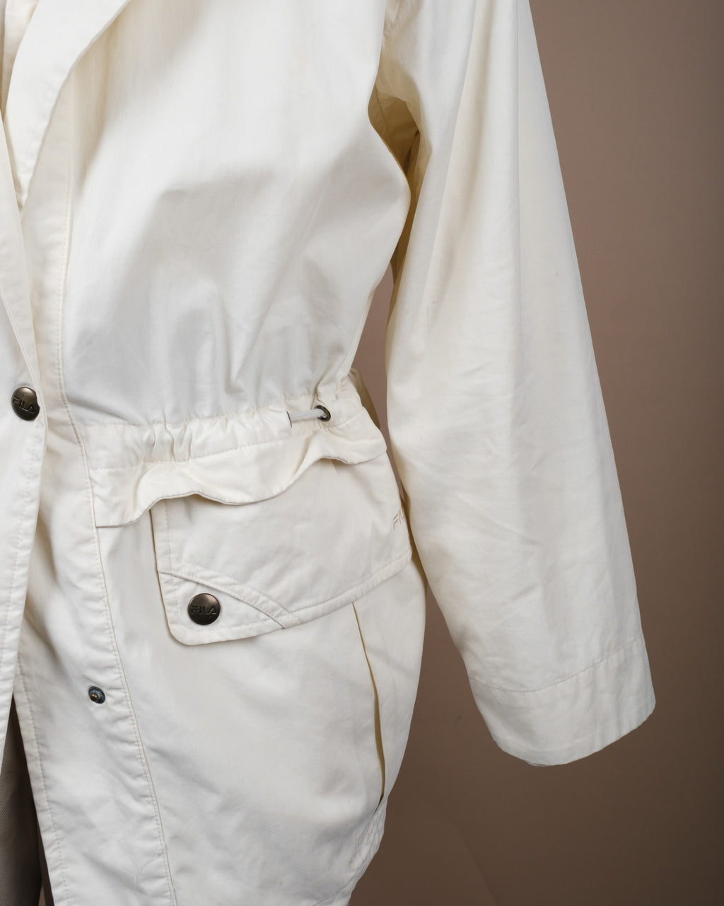 Ecru Cotton Sportivo Jacket