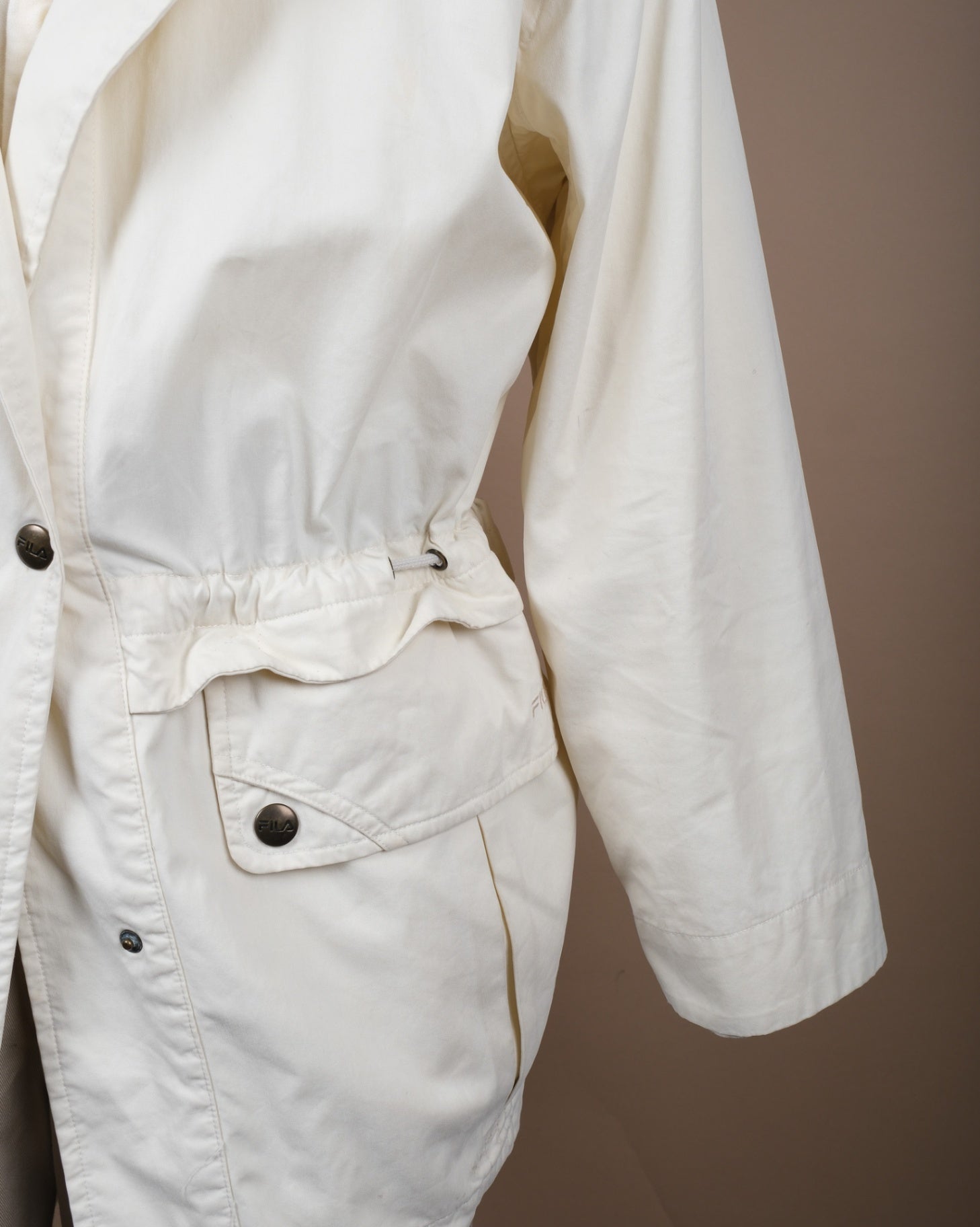 Ecru Cotton Sportivo Jacket