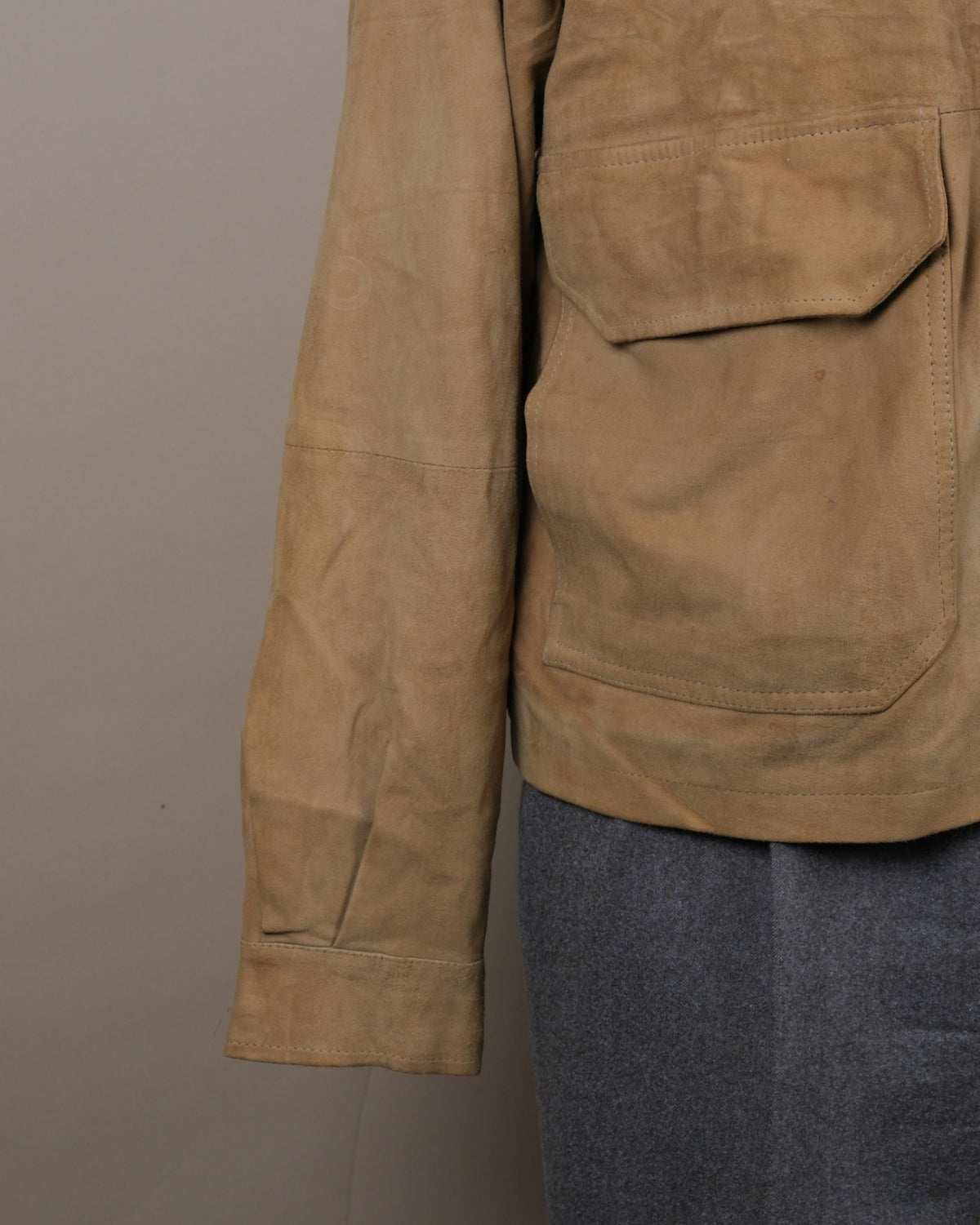 Saddle Suede Flight Jacket