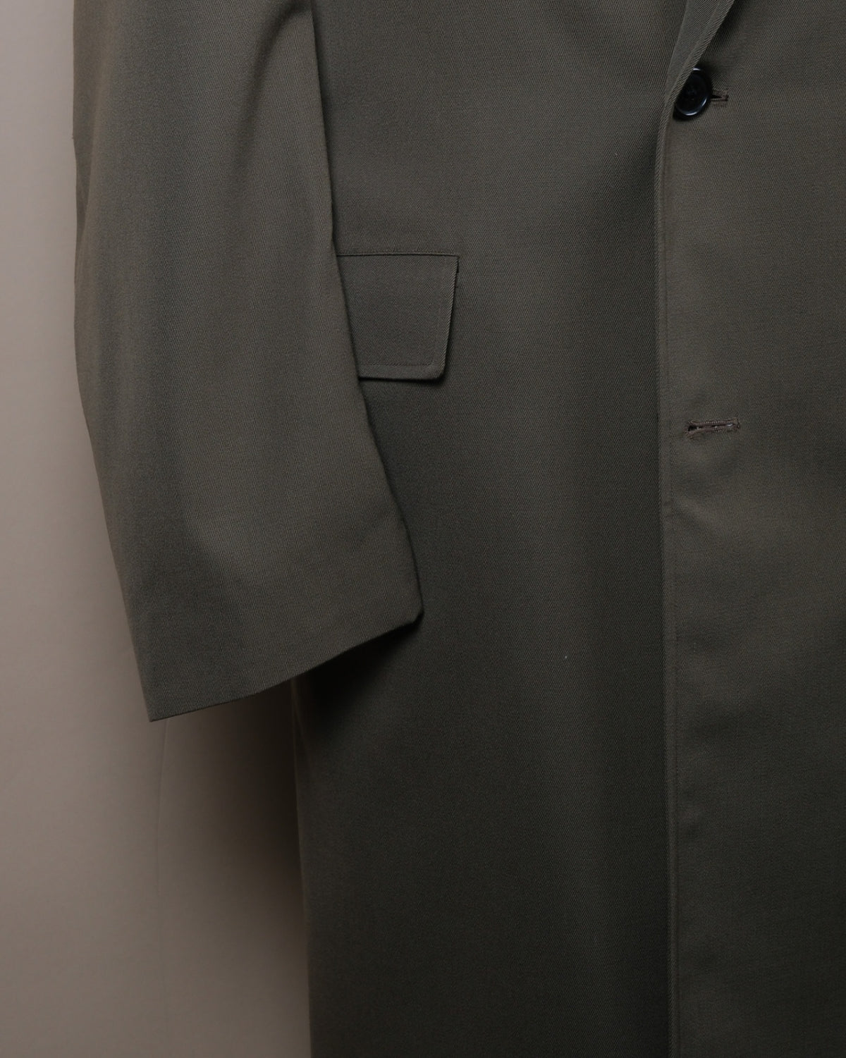 Olive DB. Wool Twill Coat